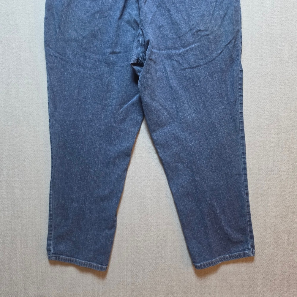 Just My Size Jeans Women 1X Petite Blue Elastic Waist Comfort Stretch Denim - Picture 14 of 15